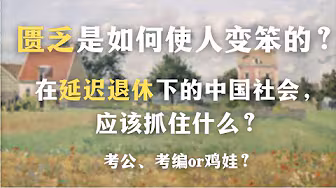 一集看懂中国人迷信铁饭碗的根源:匮乏是如何使人变蠢的?